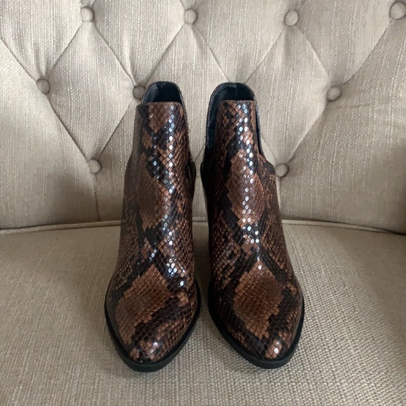 STEVE MADDEN leve block heel boot snakeskin - Picture 3 of 4